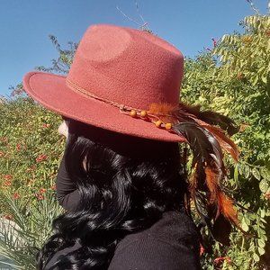 Fedora with Feather hat band